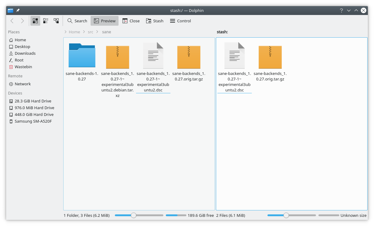 Ekrankopio de FileStash